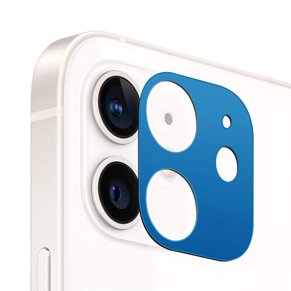 Microsonic Apple iPhone 12 Mini Kamera Lens Koruma Camı V2 Mavi 1
