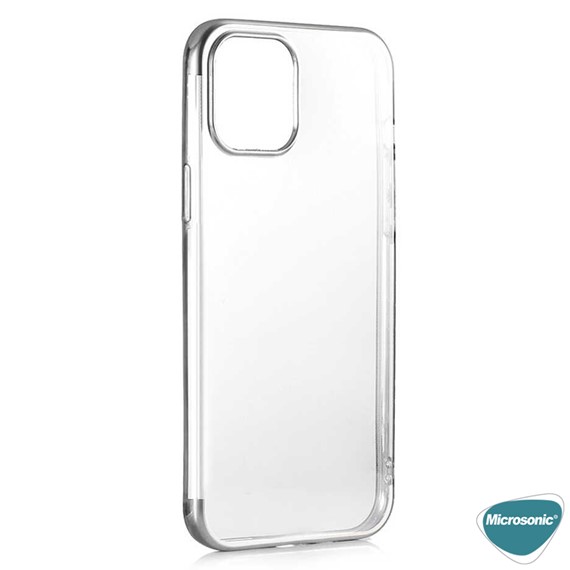 Microsonic Apple iPhone 12 Mini Kılıf Skyfall Transparent Clear Gümüş 3