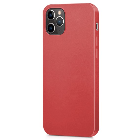 Microsonic Matte Silicone Apple iPhone 12 Pro Kılıf Kırmızı 2
