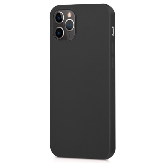Microsonic Matte Silicone Apple iPhone 12 Pro Kılıf Siyah 2