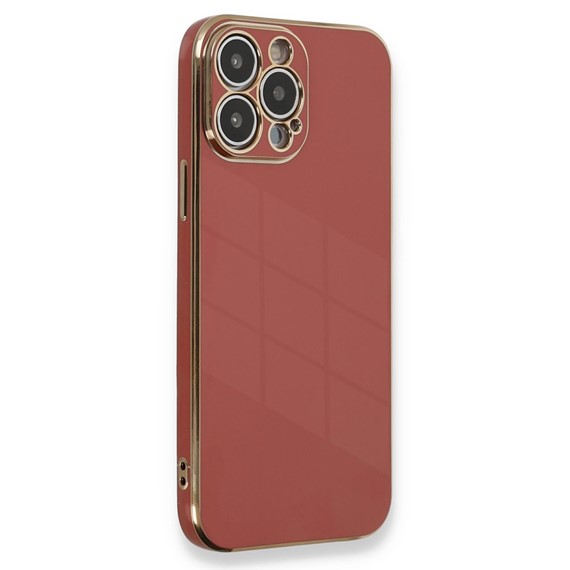 Microsonic Apple iPhone 13 Pro Max Kılıf Olive Plated Kırmızı 1