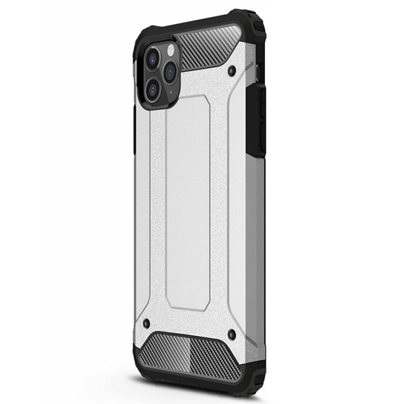 Microsonic Apple iPhone 12 Pro Kılıf Rugged Armor Gümüş 2
