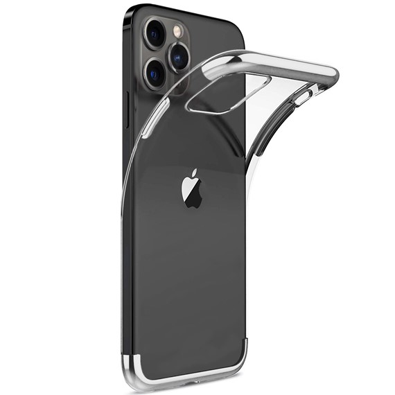 Microsonic Apple iPhone 12 Pro Kılıf Skyfall Transparent Clear Gümüş 2