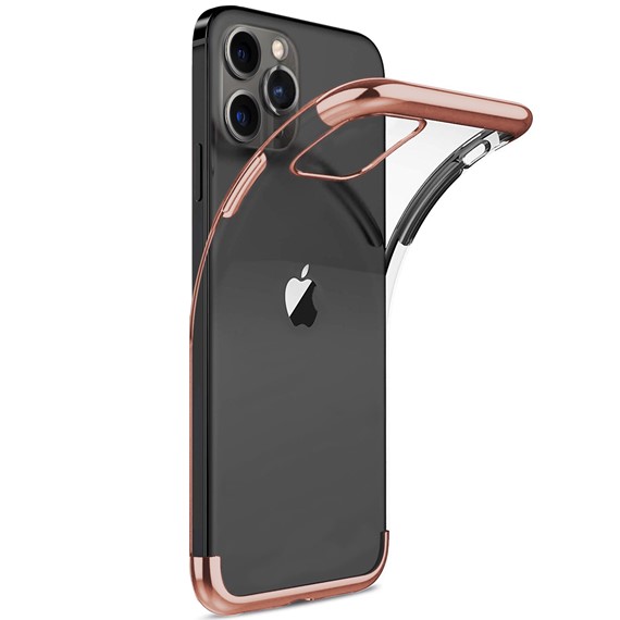 Microsonic Apple iPhone 12 Pro Kılıf Skyfall Transparent Clear Rose Gold 2