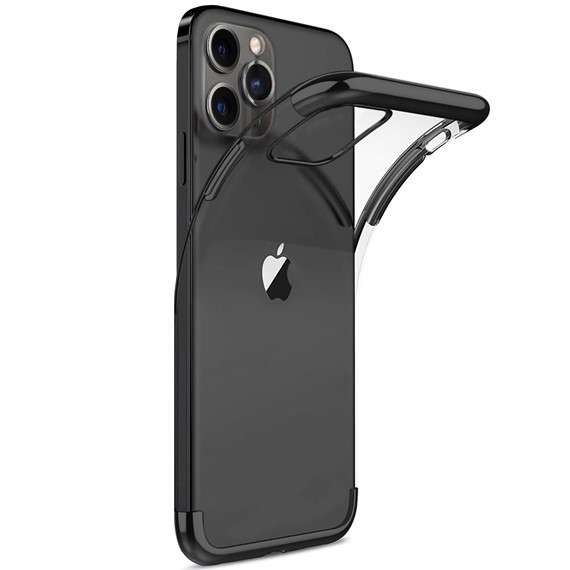 Microsonic Apple iPhone 12 Pro Kılıf Skyfall Transparent Clear Siyah 2