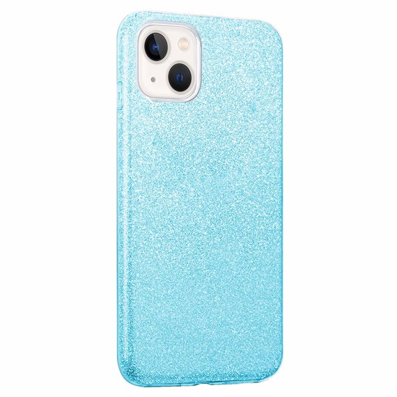 Microsonic Apple iPhone 13 Kılıf Sparkle Shiny Mavi 2