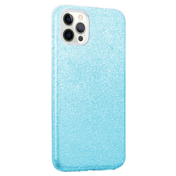 Microsonic Apple iPhone 13 Pro Max Kılıf Sparkle Shiny Mavi 2