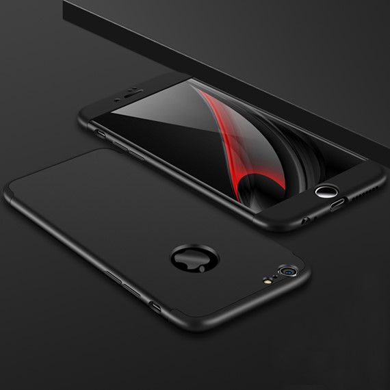 Microsonic Apple iPhone 6 Plus Kılıf Double Dip 360 Protective Siyah 3