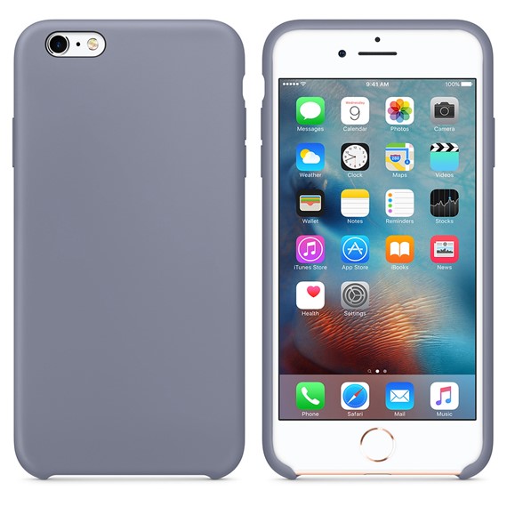 Microsonic Apple iPhone 6S Plus Kılıf Liquid Lansman Silikon Lavanta Grisi 1