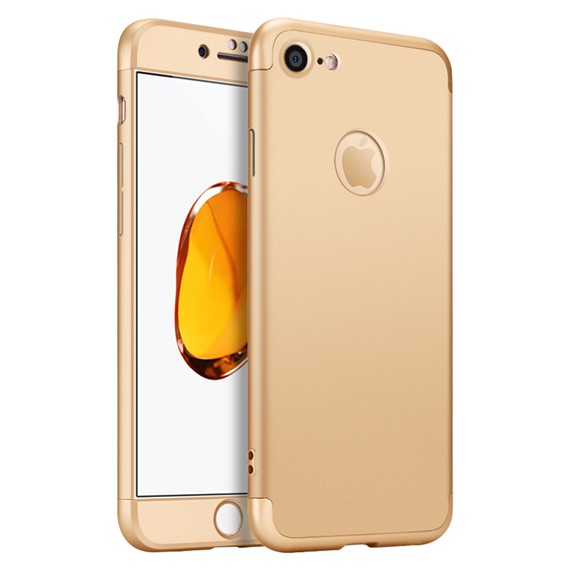Microsonic Apple iPhone 6S Plus Kılıf Double Dip 360 Protective Gold 1