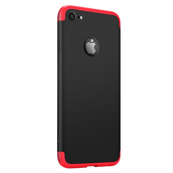 Microsonic Apple iPhone 6S Plus Kılıf Double Dip 360 Protective Siyah Kırmızı 2