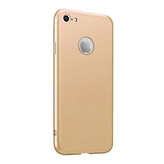 Microsonic Apple iPhone 7 Kılıf Double Dip 360 Protective Gold 2