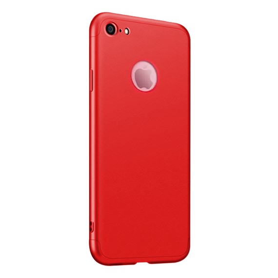 Microsonic Apple iPhone 7 Kılıf Double Dip 360 Protective Kırmızı 2