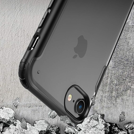 Microsonic Apple iPhone 7 Kılıf Frosted Frame Lacivert 4