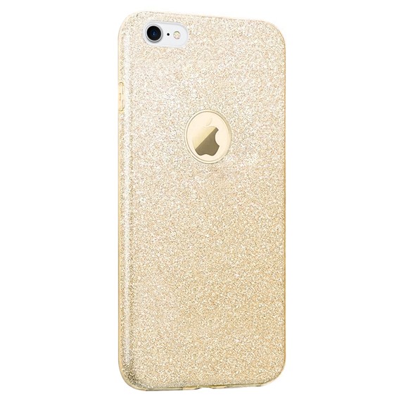 Microsonic Apple iPhone 7 Kılıf Sparkle Shiny Gold 2