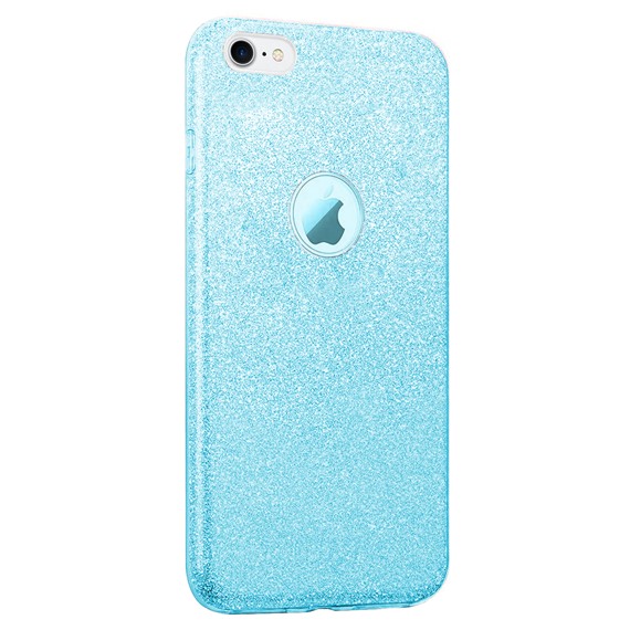 Microsonic Apple iPhone 7 Kılıf Sparkle Shiny Mavi 2