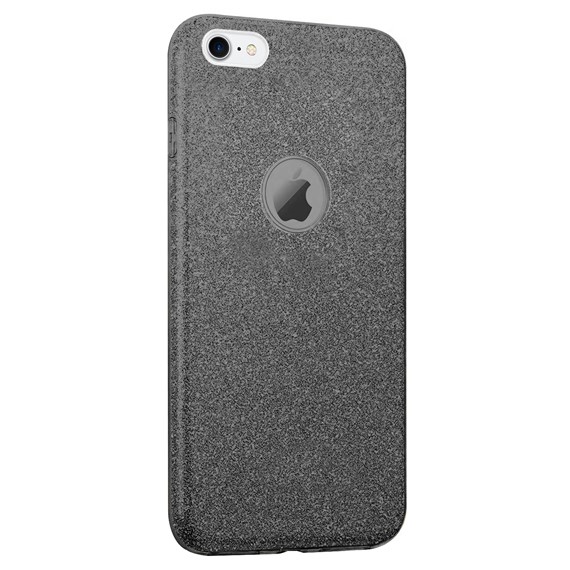 Microsonic Apple iPhone 8 Kılıf Sparkle Shiny Siyah 2