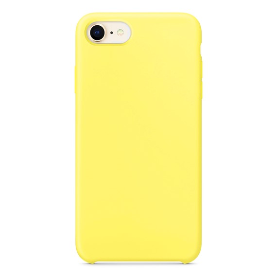 Microsonic Apple iPhone 8 Kılıf Liquid Lansman Silikon Güneş Sarısı 2