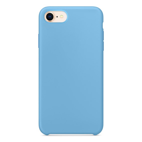 Microsonic Apple iPhone 8 Kılıf Liquid Lansman Silikon Kantaron Mavisi 2