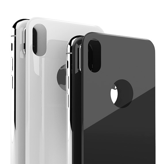 Microsonic Apple iPhone X Arka Tam Kaplayan Temperli Cam Koruyucu Siyah 4