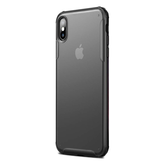 Microsonic Apple iPhone X Kılıf Frosted Frame Siyah 2
