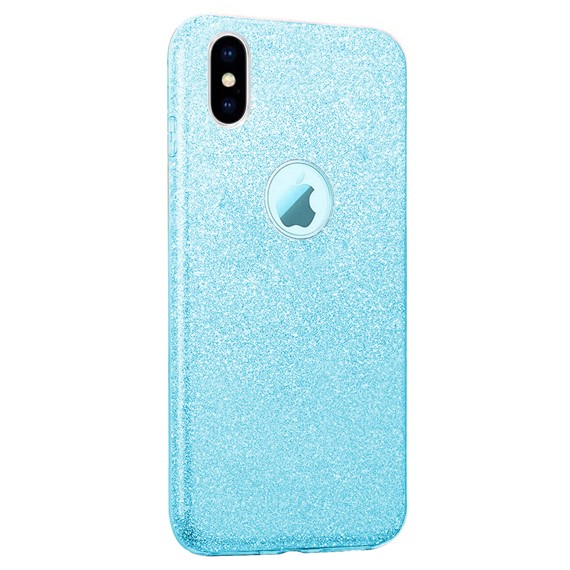 Microsonic Apple iPhone XS Max Kılıf Sparkle Shiny Mavi 2