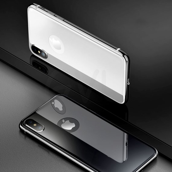 Microsonic Apple iPhone XR Arka Tam Kaplayan Temperli Cam Koruyucu Siyah 5