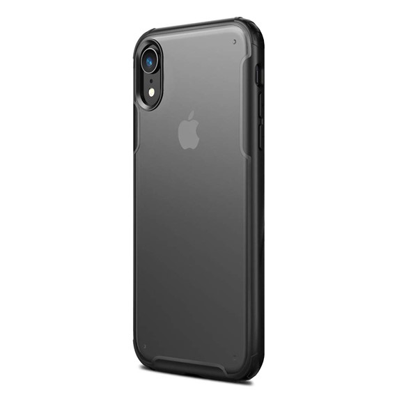 Microsonic Apple iPhone XR Kılıf Frosted Frame Siyah 2