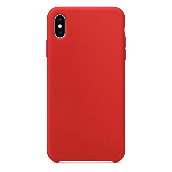 Microsonic Apple iPhone XS Kılıf Liquid Lansman Silikon Kırmızı 2