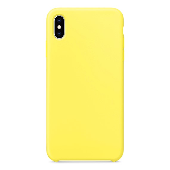 Microsonic Apple iPhone XS Max Kılıf Liquid Lansman Silikon Güneş Sarısı 2
