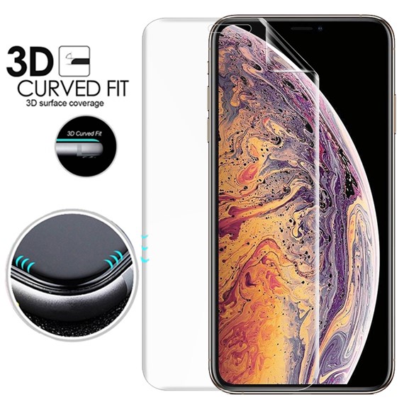 Microsonic Apple iPhone XS Max 6 5 Ön Arka Kavisler Dahil Tam Ekran Kaplayıcı Film 2