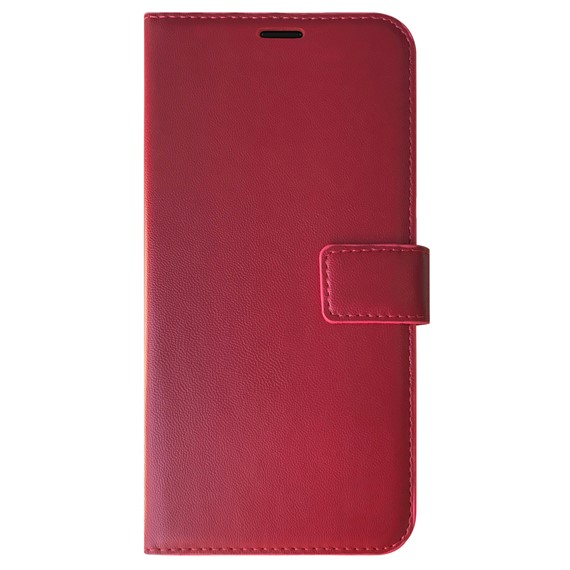 Microsonic General Mobile GM 8 Kılıf Delux Leather Wallet Kırmızı 2