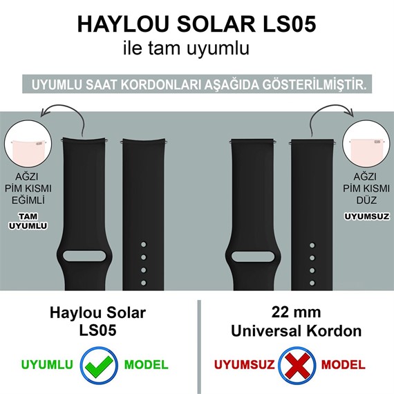 Microsonic Haylou Solar LS05 Silikon Kordon Gri 2