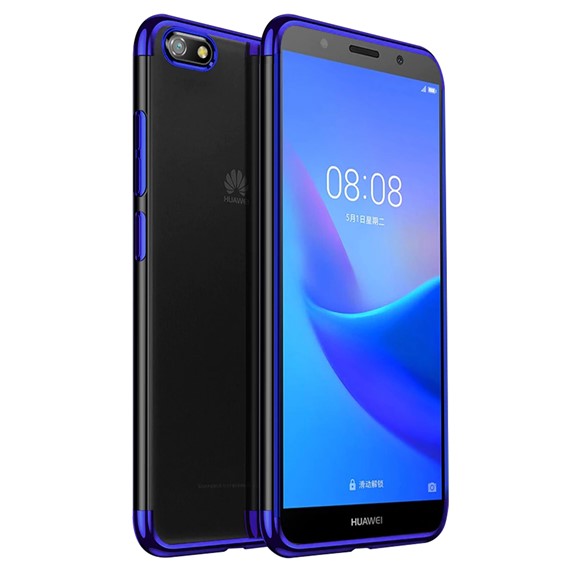 Microsonic Huawei Honor 7S Kılıf Skyfall Transparent Clear Mavi 1
