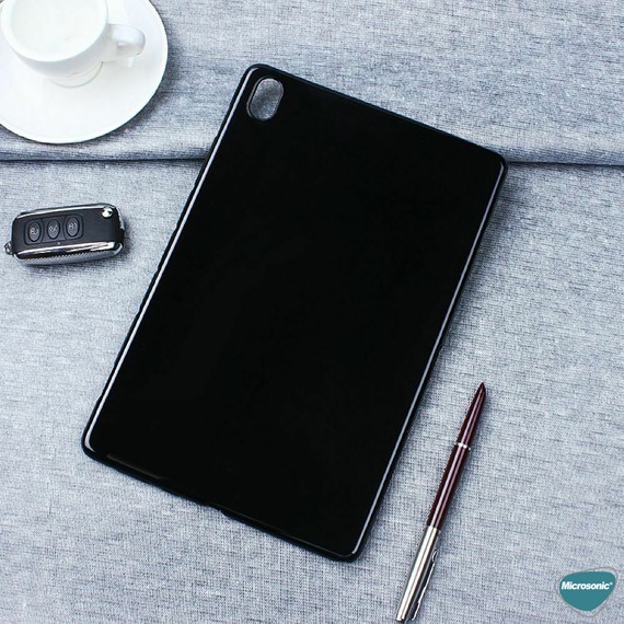 Microsonic Huawei MatePad 10 4 Kılıf Transparent Soft Siyah 3