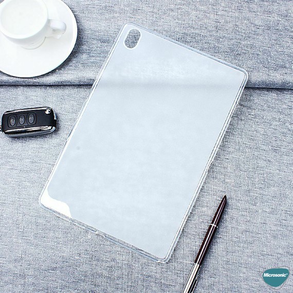 Microsonic Huawei MatePad 10 4 Kılıf Transparent Soft Beyaz 3