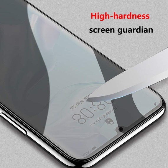 Microsonic Huawei P30 Privacy 5D Gizlilik Filtreli Cam Ekran Koruyucu Siyah 4