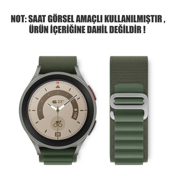 Microsonic Samsung Galaxy Watch 46mm Kordon Alpine Loop Yeşil 2