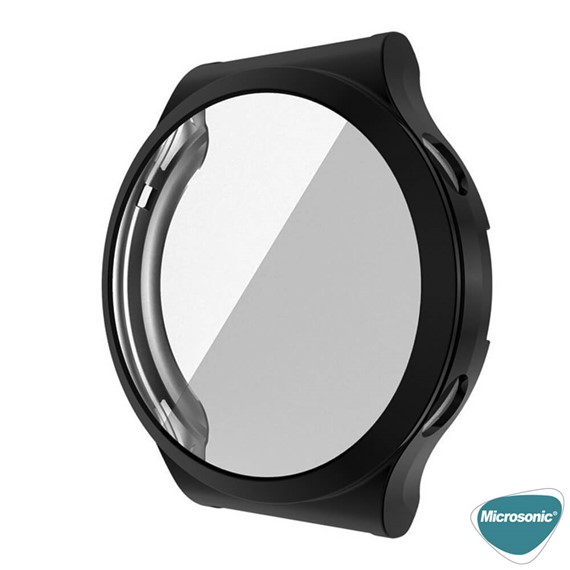 Microsonic Huawei Watch GT2 Pro Kılıf 360 Full Round Soft Silicone Siyah 3