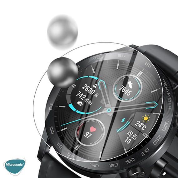 Microsonic Huawei Watch GT2 Pro Tempered Glass Cam Ekran Koruyucu 4