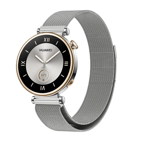 Microsonic Huawei Watch GT4 41mm Milanese Loop Kordon Gümüş 2