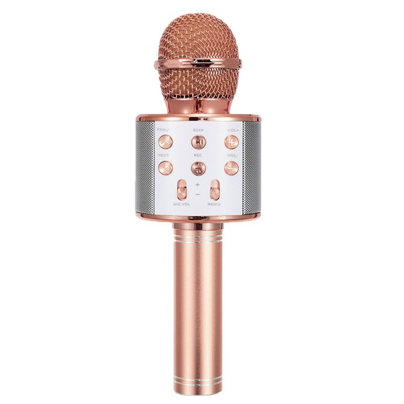Microsonic Karaoke Bluetooth Mikrofon Rose Gold 1