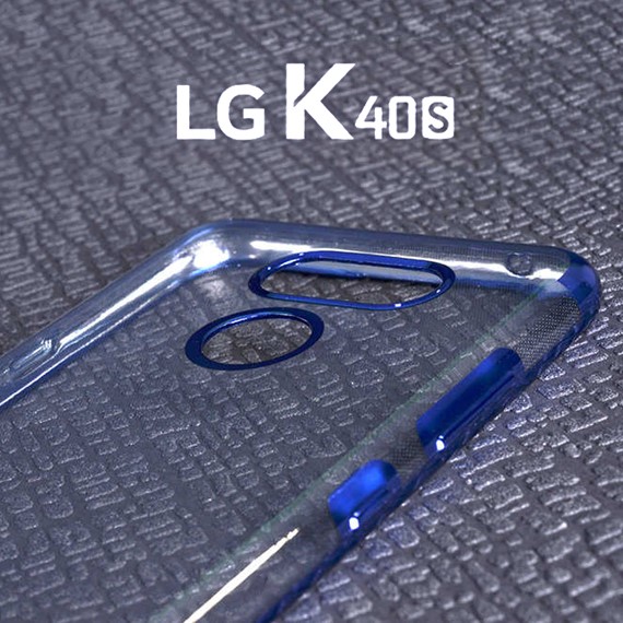 Microsonic LG K40s Kılıf Skyfall Transparent Clear Kırmızı 3