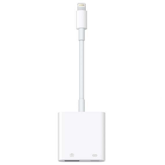 Microsonic Lightning to USB Lightning Kablo iPhone USB Okuyucu ve Dişi 8Pin İOS Kablo Adaptör Beyaz 1