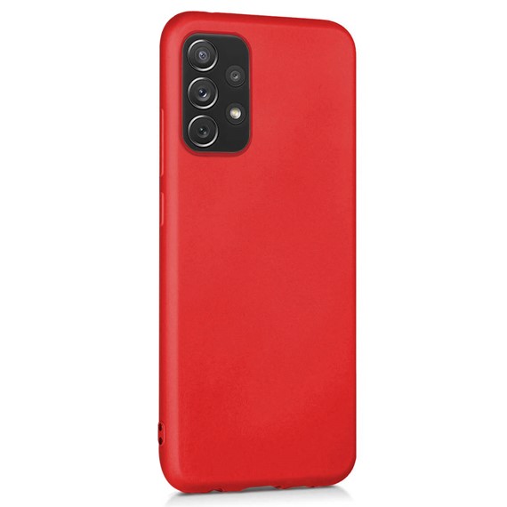 Microsonic Matte Silicone Samsung Galaxy A32 4G Kılıf Kırmızı 2