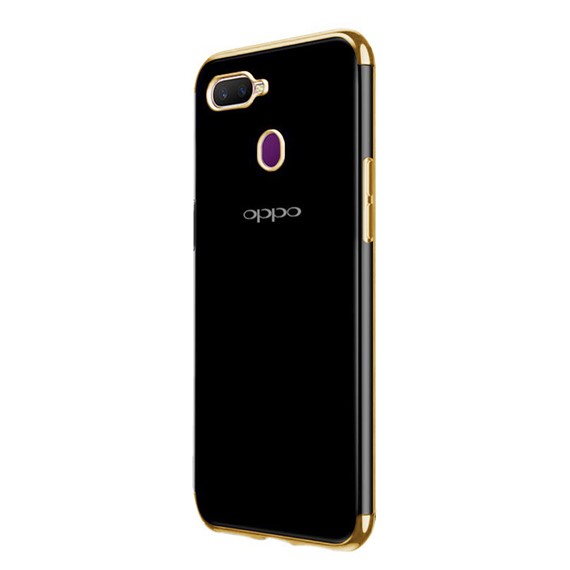 Microsonic Oppo A5S Kılıf Skyfall Transparent Clear Gold 2