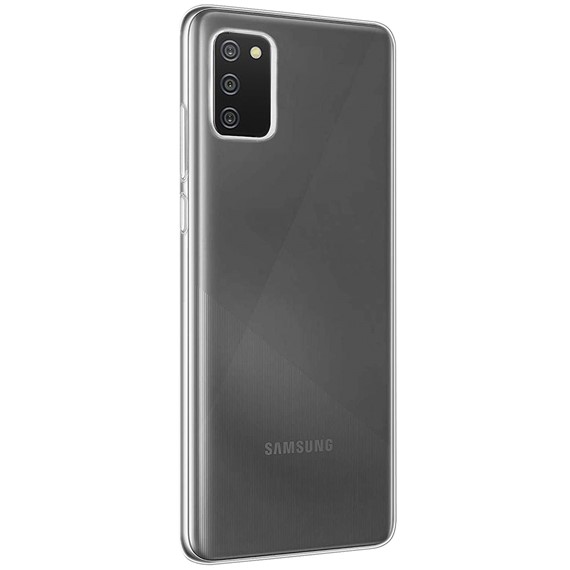 Microsonic Samsung Galaxy A02s Kılıf Transparent Soft Beyaz 2