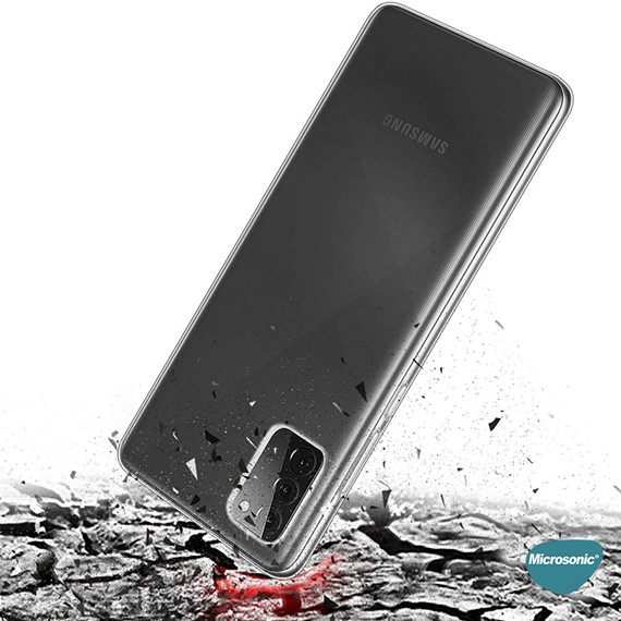 Microsonic Samsung Galaxy A02s Kılıf Transparent Soft Beyaz 4