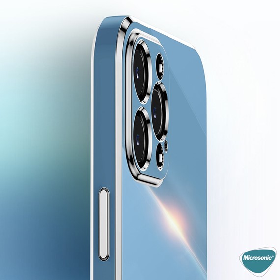 Microsonic Apple iPhone 13 Kılıf Olive Plated Lila 5