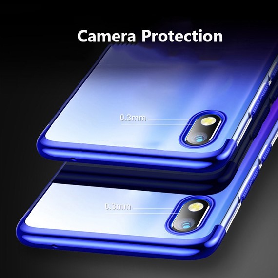 Microsonic Samsung Galaxy A10 Kılıf Skyfall Transparent Clear Mavi 4